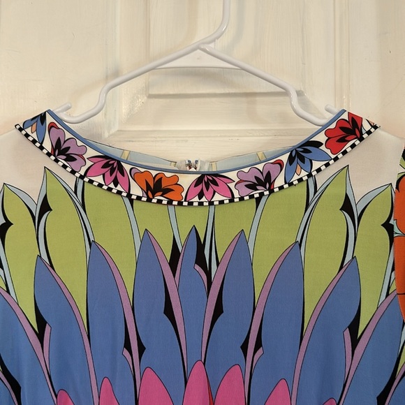 NWOT Women’s Averardo Bessi Italian Retro Floral Sheath Dress Size 10 - Picture 4 of 9